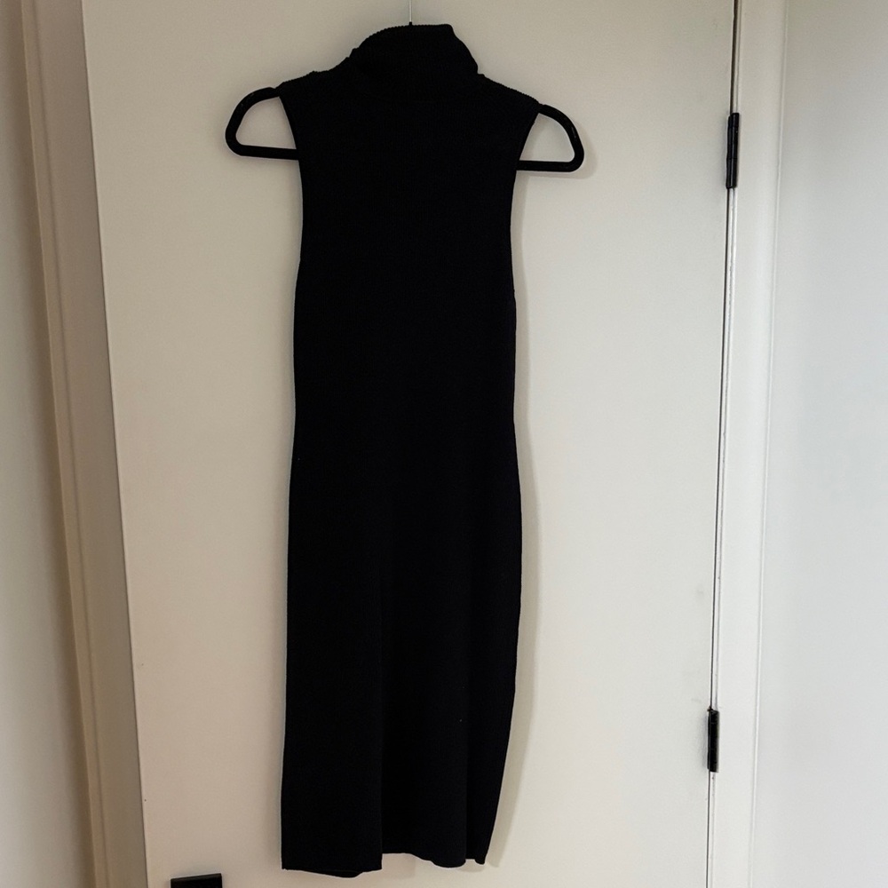 Y2K mock turtleneck sleeveless dress